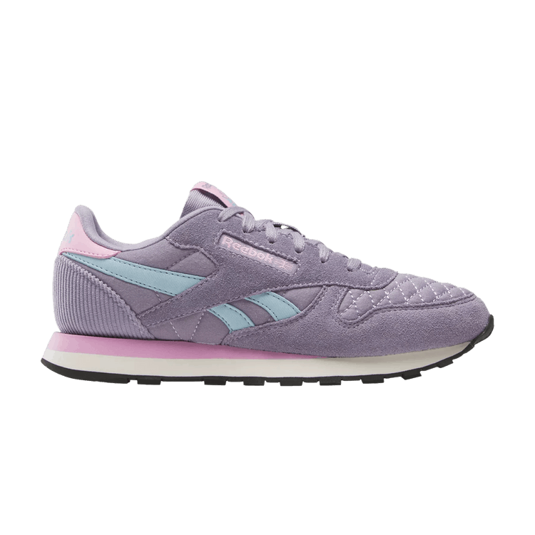 Reebok Classic Leather Big Kid 'Dusk Purple' — Dusk Purple/Soft Blue/Astro Rose