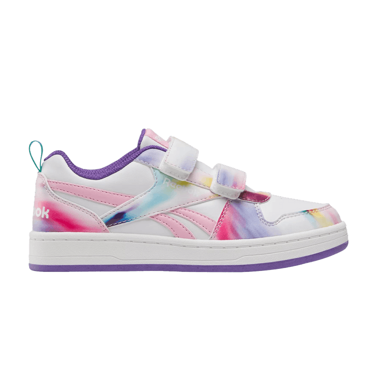 Reebok Royal Prime 2.0 2V Little Kid 'Rainbow' — White/Dynamic Purple/Astro Rose