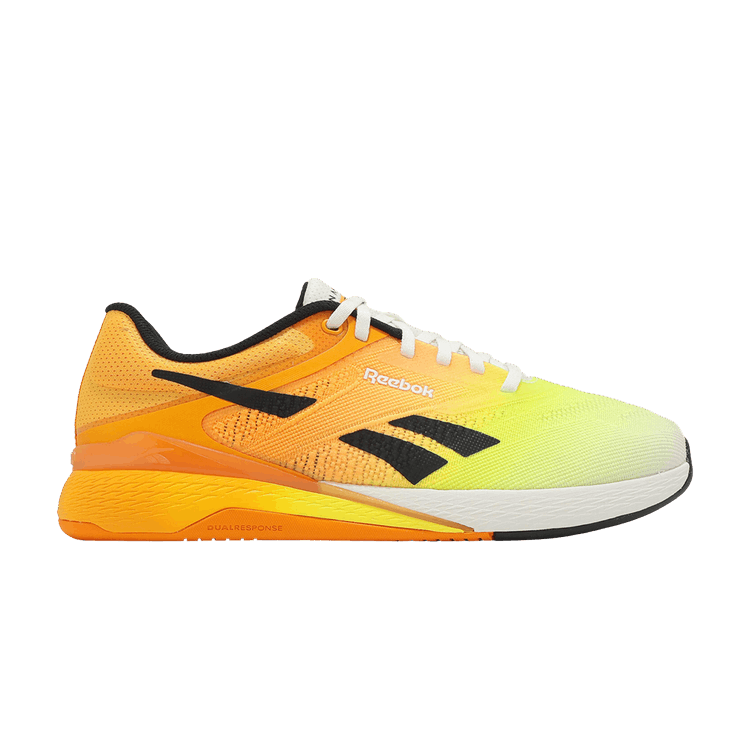 Reebok Nano X5 'Chalk Black Electric Amber' — Chalk/Black/Electric Amber