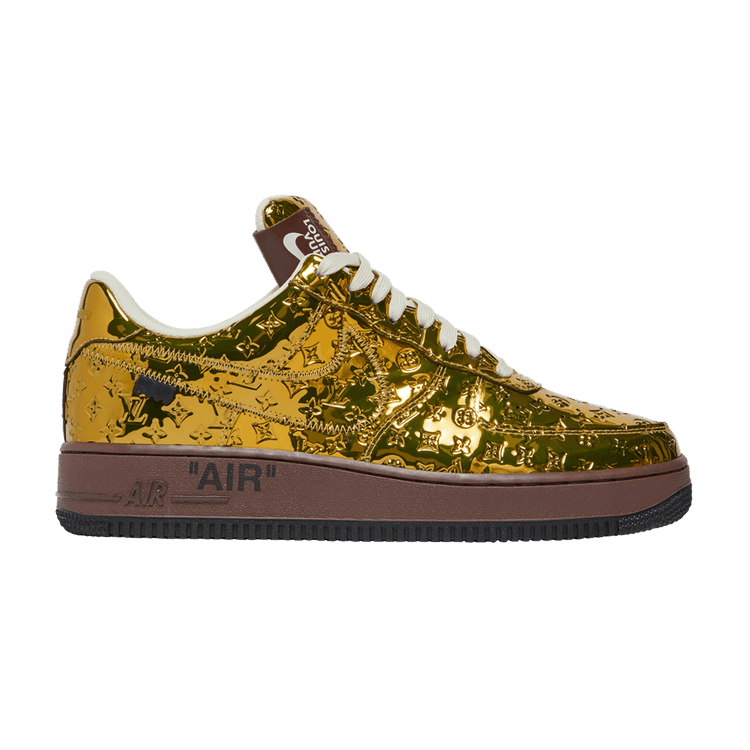 Louis Vuitton x Nike Air Force 1 Low 'Metallic Gold'
