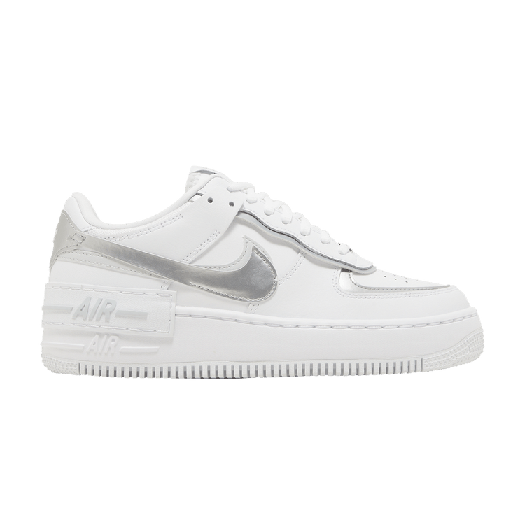 Nike Wmns Air Force 1 Shadow 'White Metallic Silver'