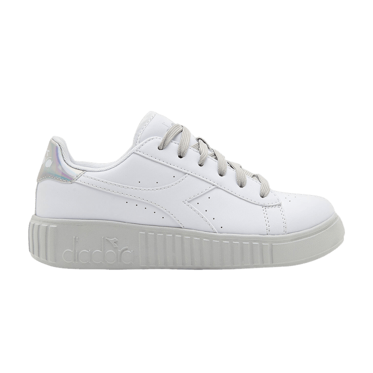 Diadora Game Step Big Kid 'White Aluminum' — White/Aluminum