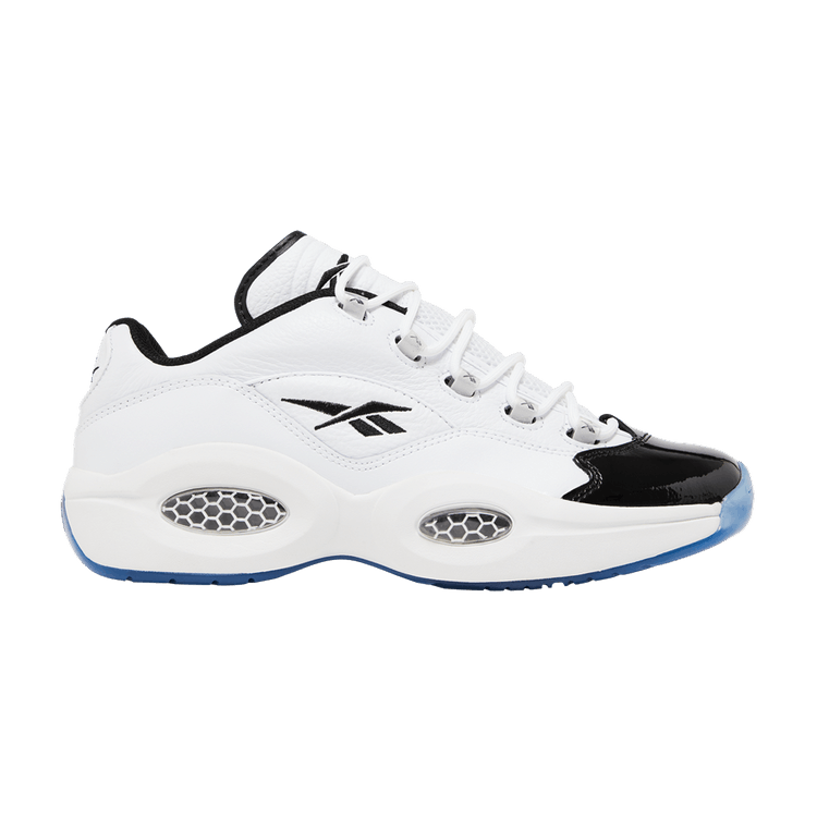 Reebok Question Low 'Patent Black Toe' — Footwear White/Core Black/Footwear White
