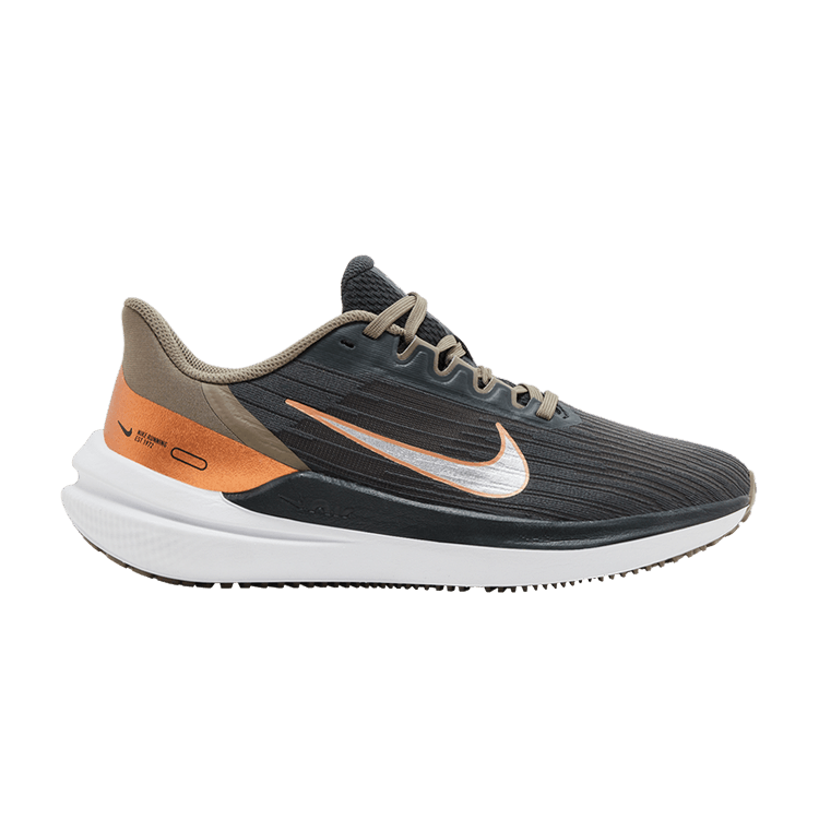 Nike Wmns Air Winflo 9 'Grey Metallic Copper' — Dark Smoke Grey/Olive Grey/Metallic Copper/Metallic Silver
