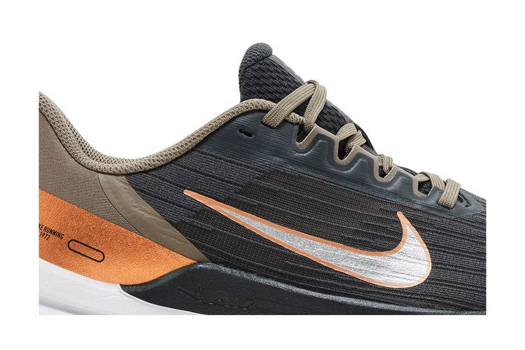 Nike Wmns Air Winflo 9 'Grey Metallic Copper' — Dark Smoke Grey/Olive Grey/Metallic Copper/Metallic Silver