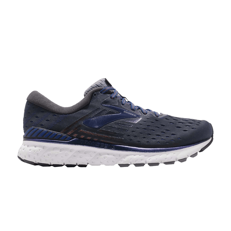 Brooks Transcend 6 'Mandarin' — Ebony/Blue/Mandarin