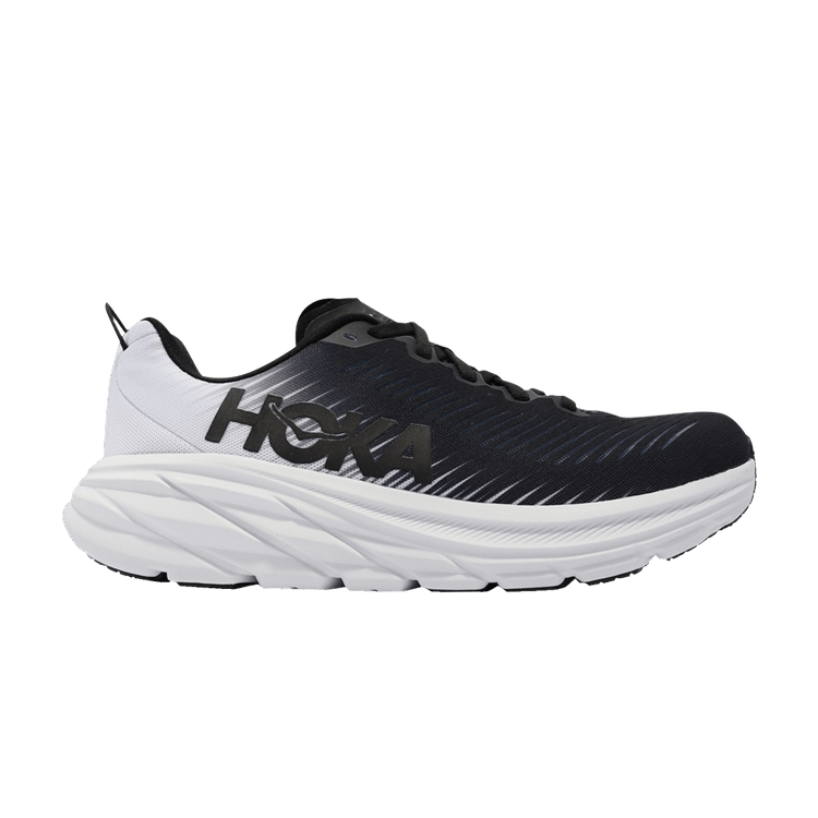 HOKA Wmns Rincon 3 Wide 'Black White' — Black/White