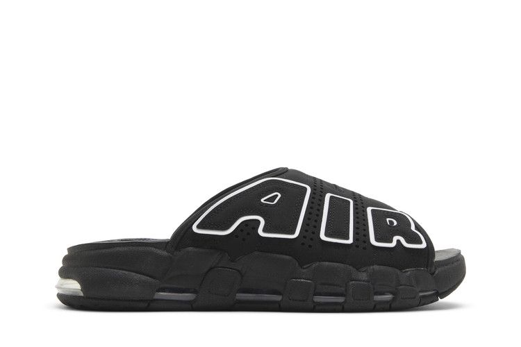 Nike Air More Uptempo Slide ‘Black - Black Sole’