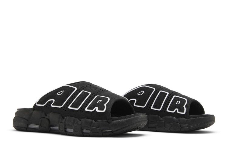 Nike Air More Uptempo Slide ‘Black - Black Sole’