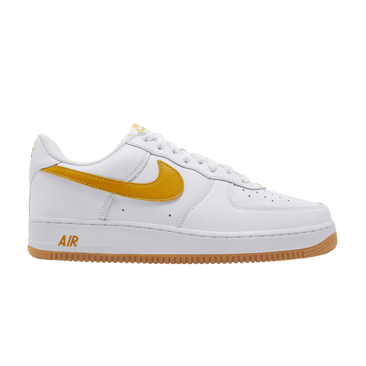 Nike Air Force 1 Low 'Color of the Month - White University Gold' — White/University Gold/Gum Yellow