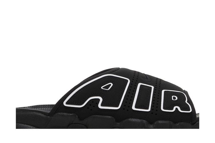 Nike Air More Uptempo Slide 'Black - Grey Sole'