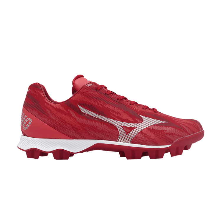 Mizuno Wave LightRevo Wide 'Red White' — Red/Silver