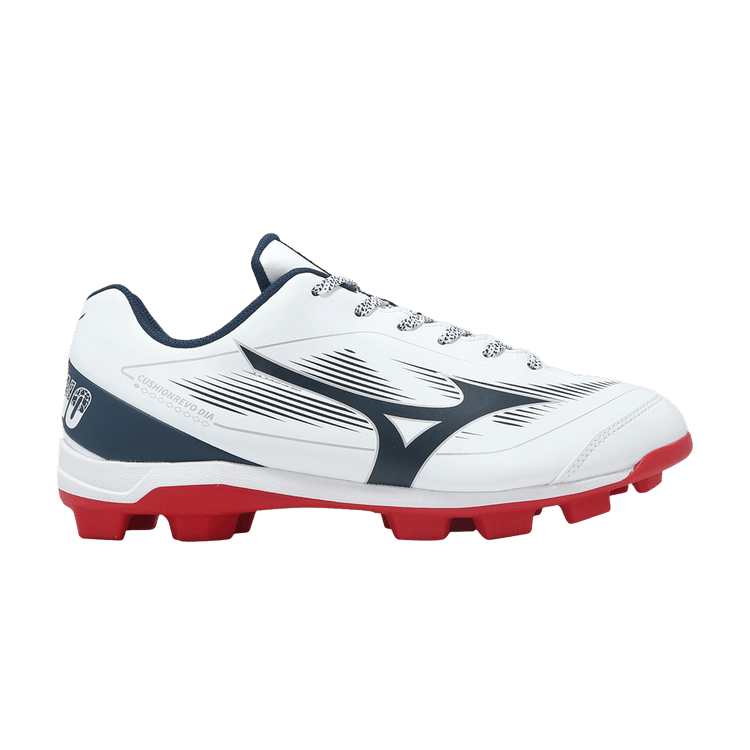 Mizuno CushionRevo DIA Wide 'USA' — White/Navy/Red