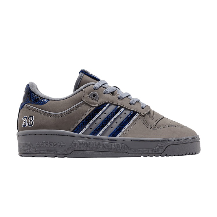 atmos x adidas Rivalry Low 86 'Patrick Ewing' — Grey/Team Royal Blue/Chalk White