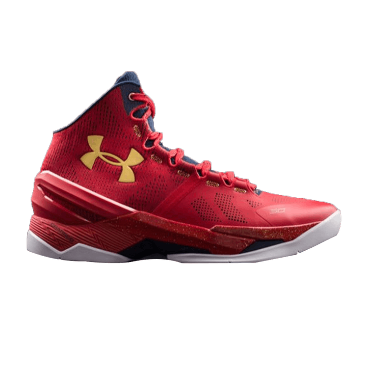 Under Armour Curry 2 'Floor General' — Red/Academy-Gold