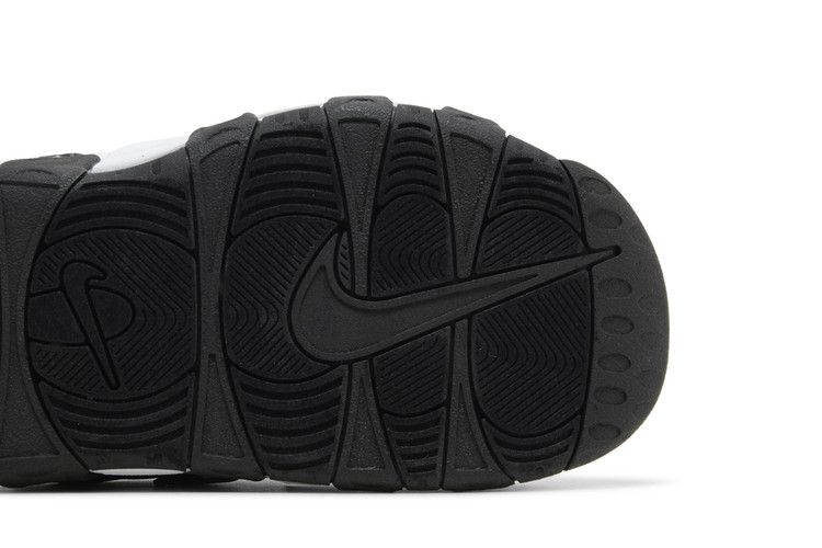 Nike Air More Uptempo Slide 'Black White Red' — Black/Black/Clear/White