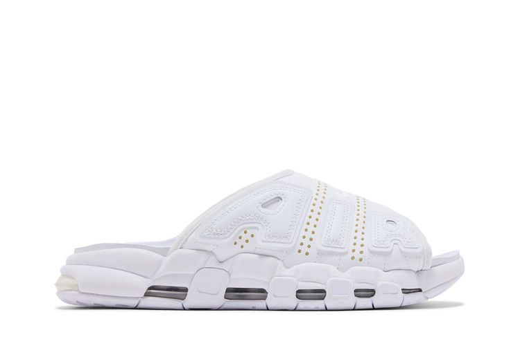 Nike Air More Uptempo Slide 'Triple White' — White/White