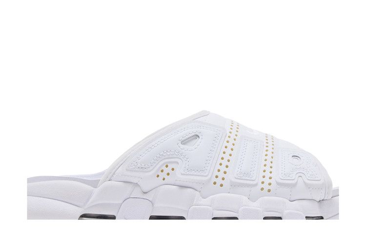 Nike Air More Uptempo Slide 'Triple White' — White/White