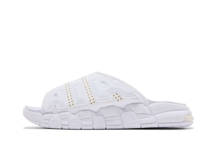 Nike Air More Uptempo Slide 'Triple White' — White/White