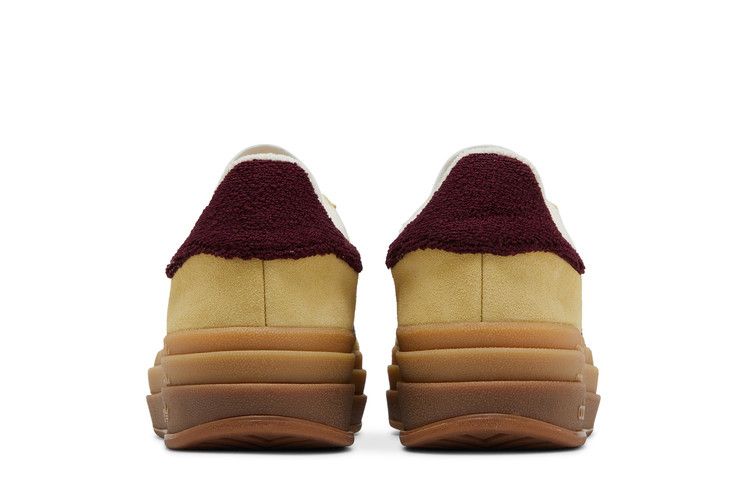 adidas Women's Gazelle Bold 'Almost Yellow Maroon'