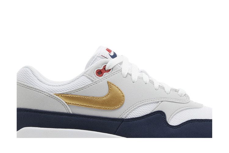 Nike Air Max 1 'Olympic' — Obsidian/White/Light Smoke Grey/Metallic Gold