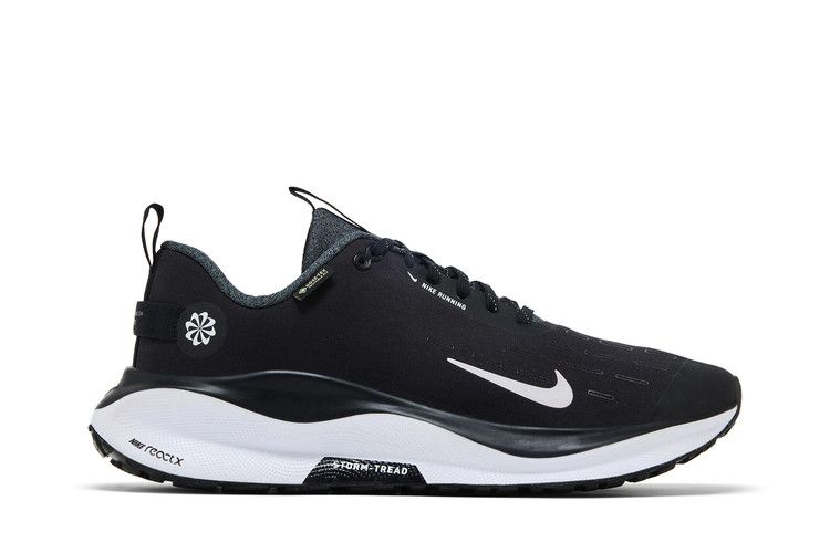 Nike ReactX Infinity Run 4 GORE-TEX 'Black White' — Black/Anthracite/Volt/White (HQ0265 001)