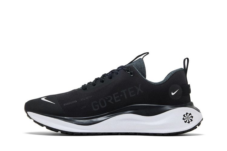 Nike ReactX Infinity Run 4 GORE-TEX 'Black White' — Black/Anthracite/Volt/White (HQ0265 001)