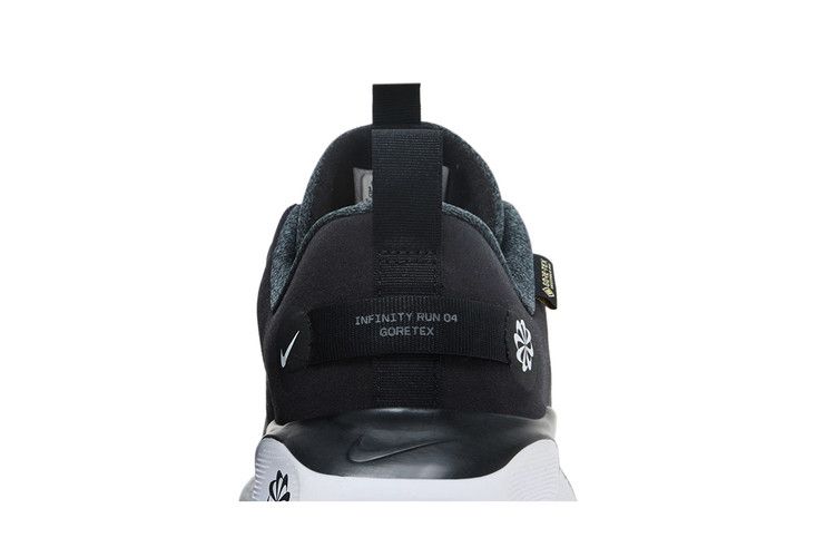 Nike ReactX Infinity Run 4 GORE-TEX 'Black White' — Black/Anthracite/Volt/White (HQ0265 001)