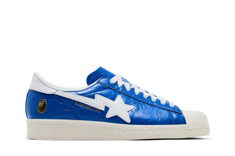 BAPE x adidas Superstar Vintage 'Blue White'