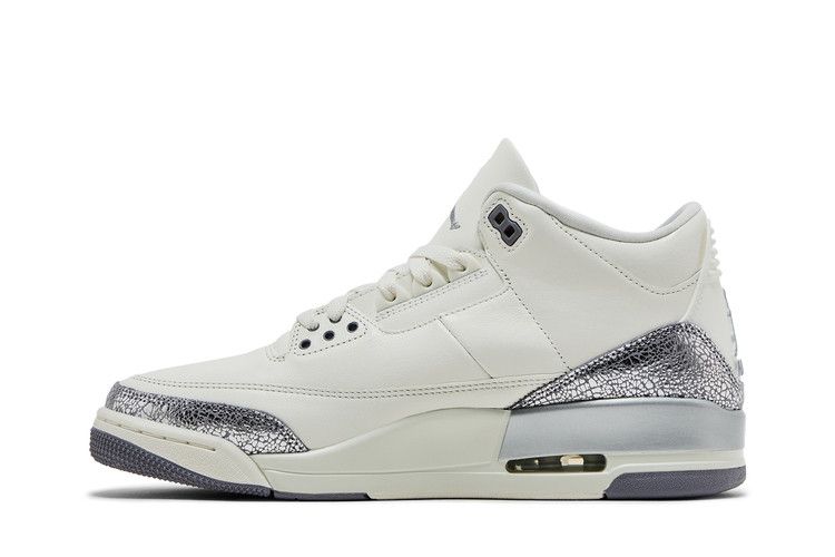Wmns Air Jordan 3 Retro 'Sail Metallic Silver'