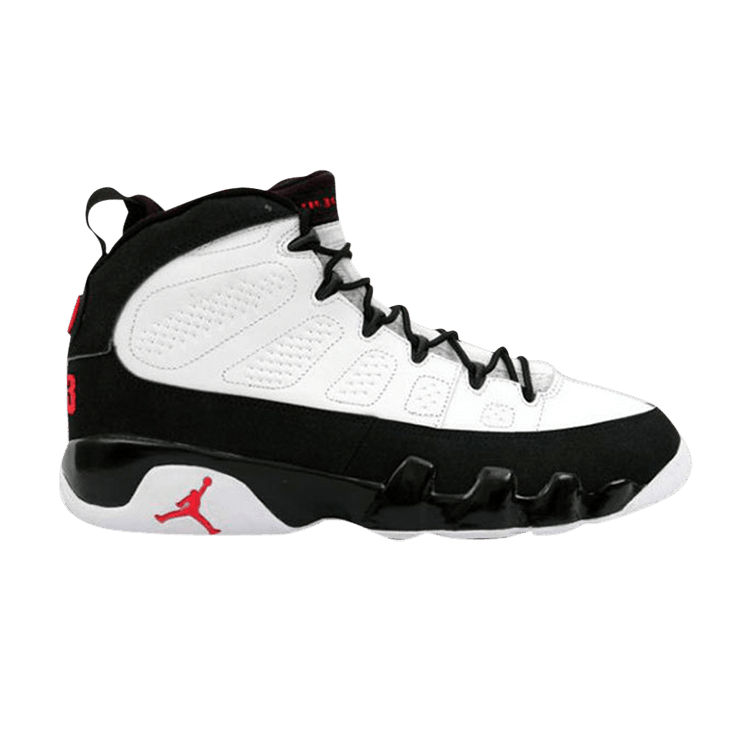 Air Jordan 9 Retro BG — White/Black-True Red