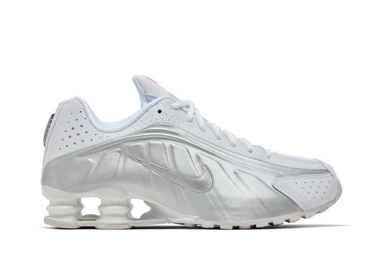 Nike Shox R4 'White Metallic Silver' 2024