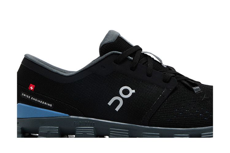 ON Cloud X 4 'Black Chambray' — Black/Chambray