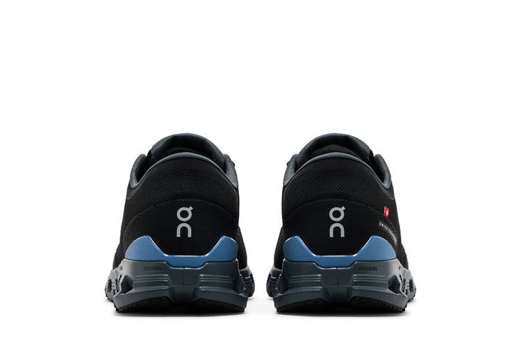 ON Cloud X 4 'Black Chambray' — Black/Chambray