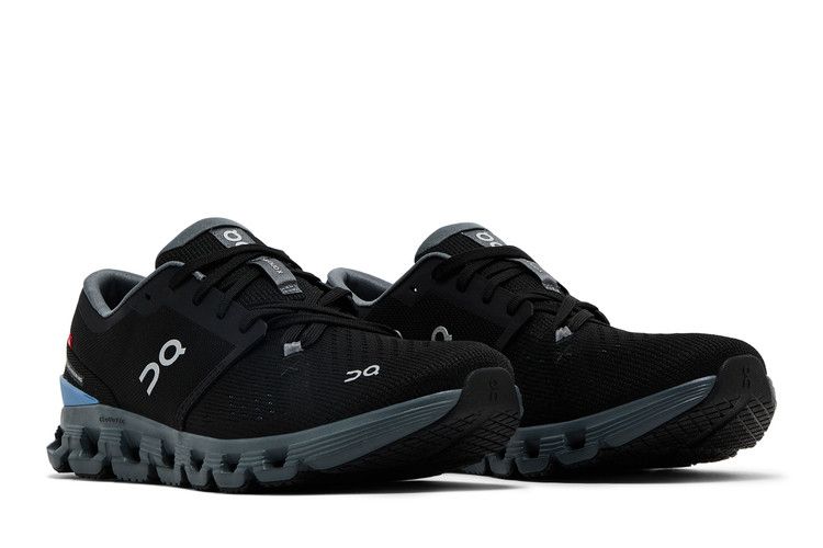 ON Cloud X 4 'Black Chambray' — Black/Chambray