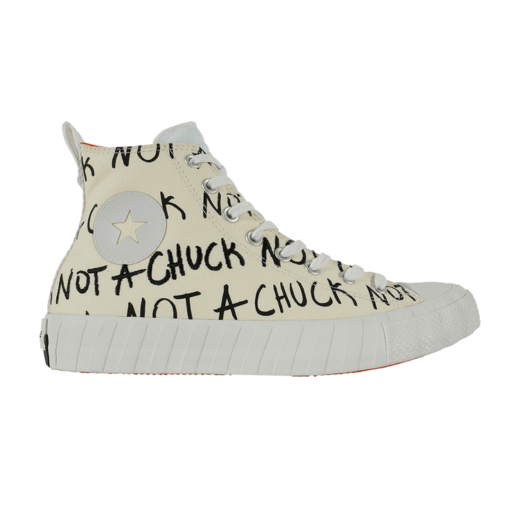 Converse Chuck 70 Hi 'UNT1TL3D - White' — Egret/Black/Bold Mandarin