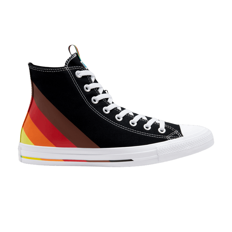Converse Chuck Taylor All Star High 'Pride - Black' — Black/University Red
