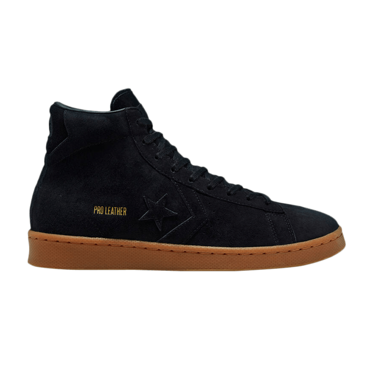 Converse Pro Leather High 'Final Club - Black Gum' — Black/Black/Gum