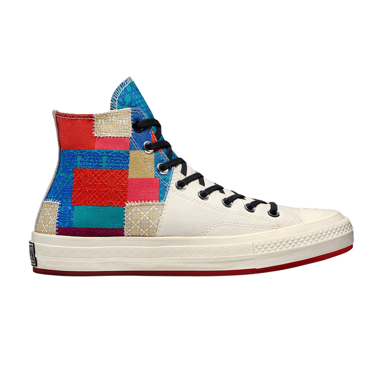 Converse Chuck 70 High 'Chinese New Year - Patchwork' — Egret/Chile Red/Black