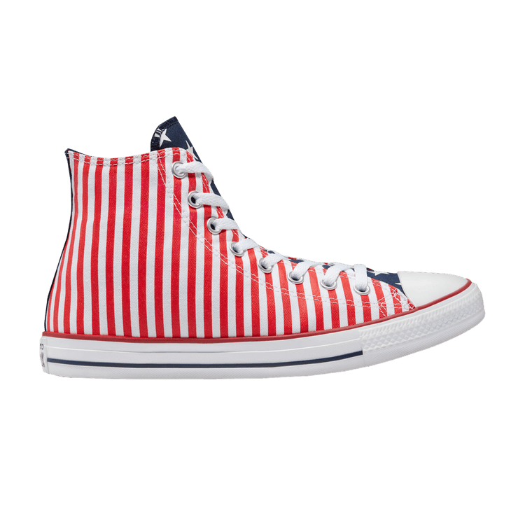 Converse Chuck Taylor All Star High 'Stars & Stripes' — White/Midnight Navy/University Red