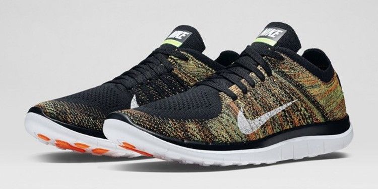 Nike Free 4.0 Flyknit 'Black Green Orange'