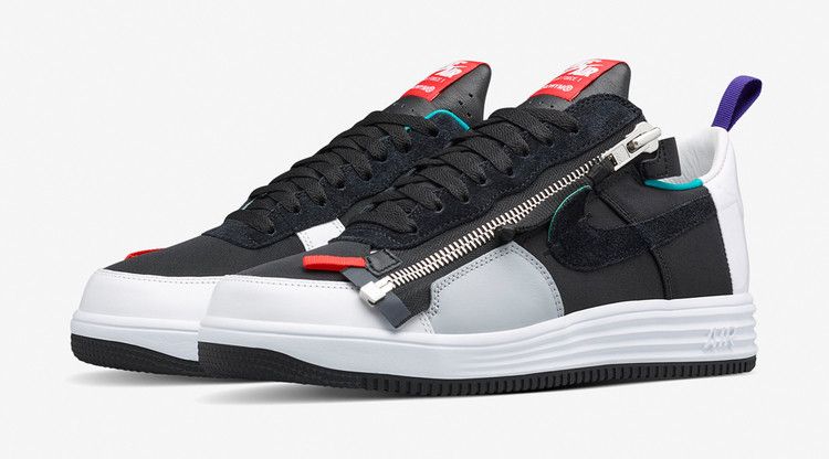 Acronym x Nike Lunar Force 1 Sp 'Zip' — Black/Turbo Green-White