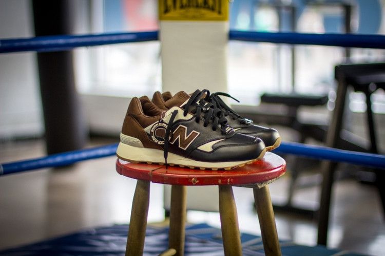 Burn Rubber x New Balance 577 'Joe Louis' — Black/Medium Brown