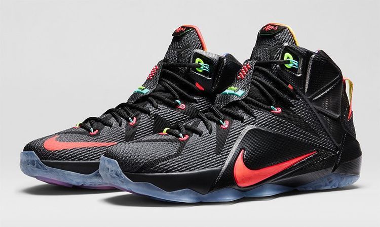 Nike LeBron 12 'Data' — Black/Brght Mng-Hypr Pnch-Vlt (2)