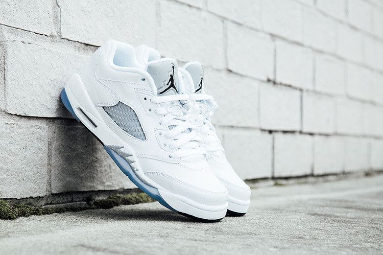 Air Jordan 5 Retro Low GS 'White Wolf Grey'