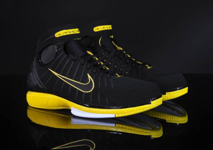 Nike Air Zoom Huarache 2K4 — Black/Black-Varsity Maize