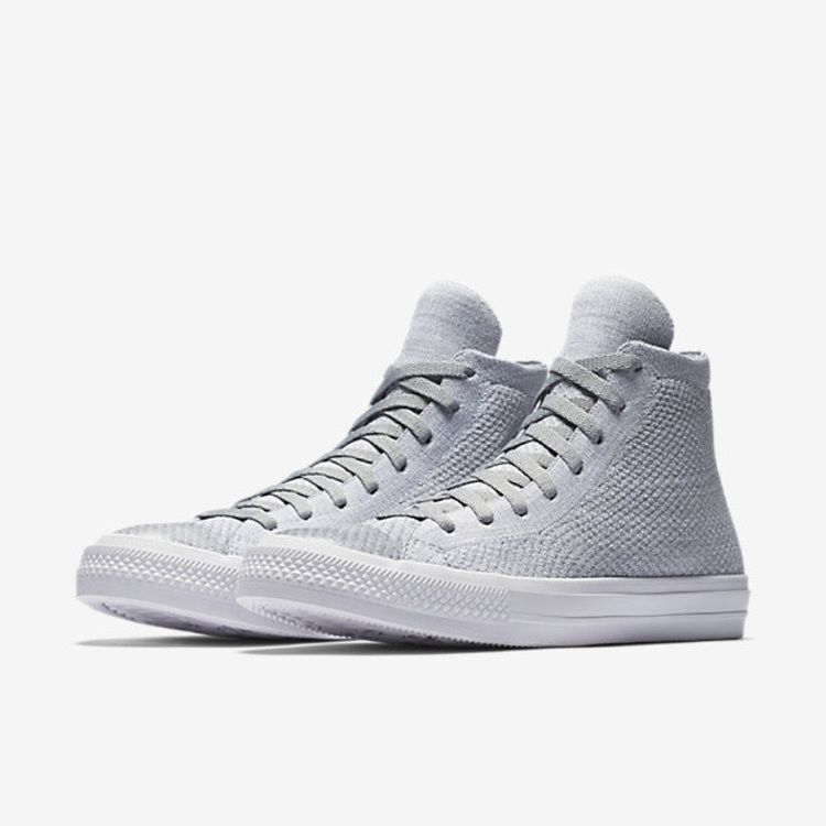Converse Chuck Taylor All Star Flyknit Hi 'Wolf Grey' — Wolf Grey/Cool Grey-White
