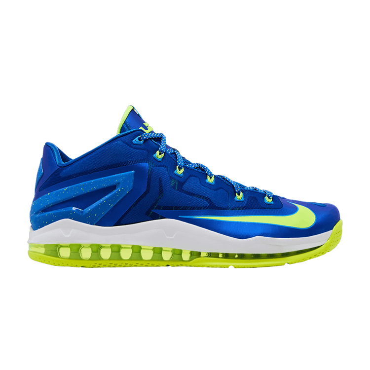 Nike Max LeBron 11 Low 'Sprite' — Hyper Cobalt/Volt-White-Pht Bl