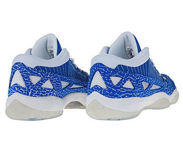 Air Jordan 11 Low Gs — Argon Blue/Zest-Whtie