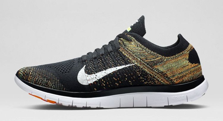 Nike Free 4.0 Flyknit 'Black Green Orange'